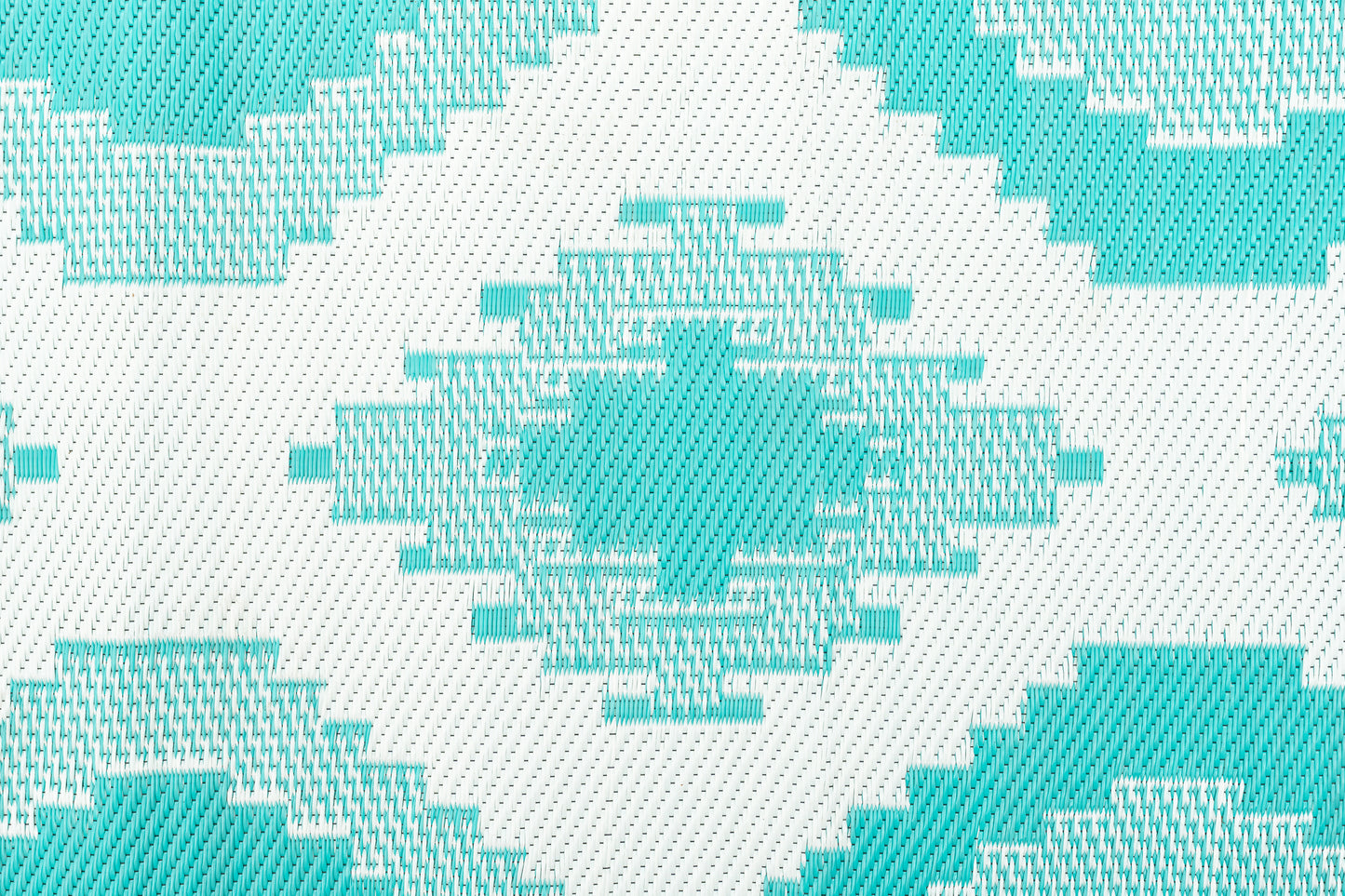 Outdoor Rug - Positano Aqua And White