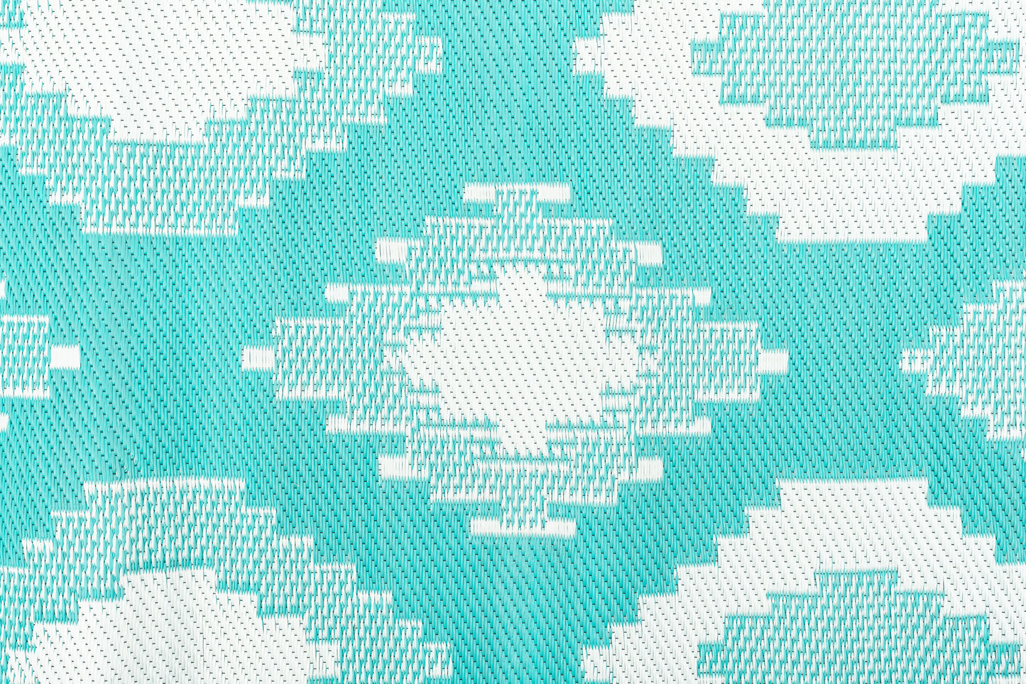 Outdoor Rug - Positano Aqua And White