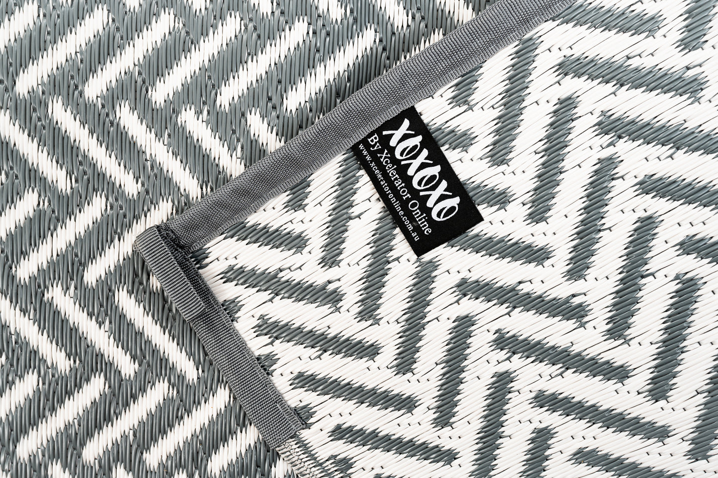 Outdoor Rug - Herringbone Cool Grey