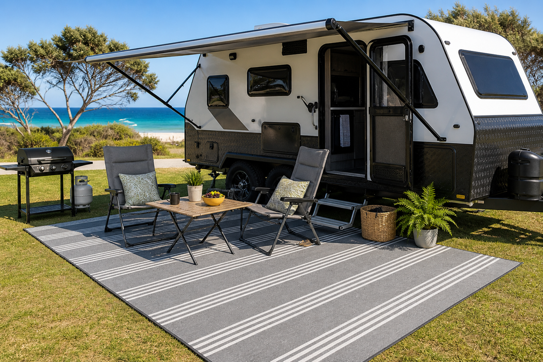 Caravan and RV Outdoor Mat Guide: Choosing the Right Size and Style