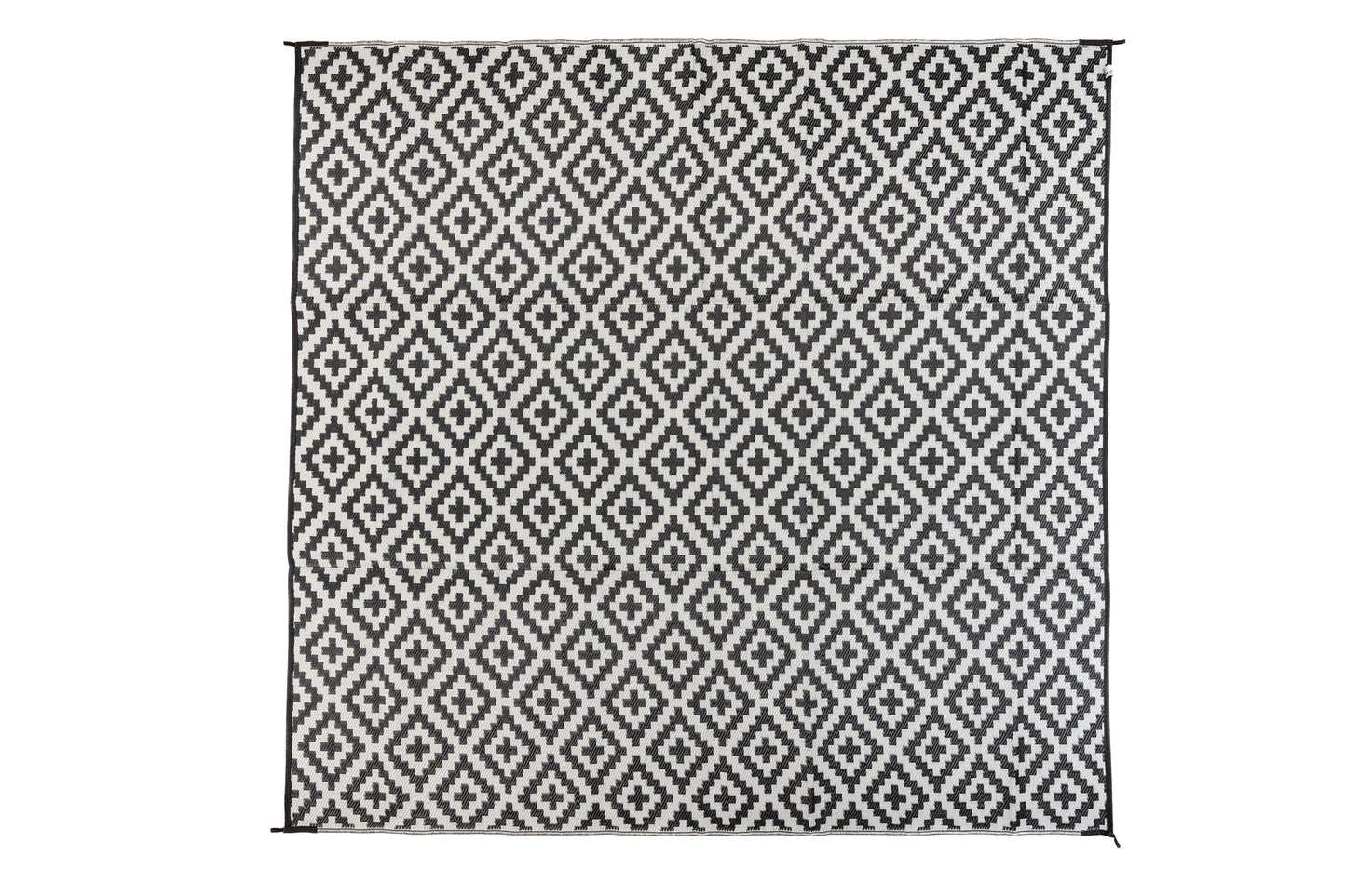 Diamond outdoor rug woven texture polypropylene material