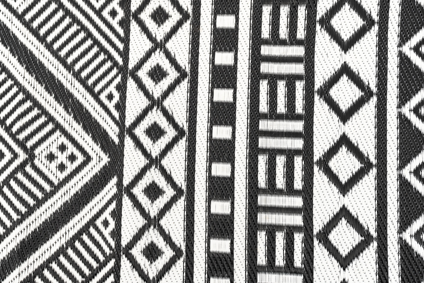 Lesotho outdoor rug woven polypropylene texture close up