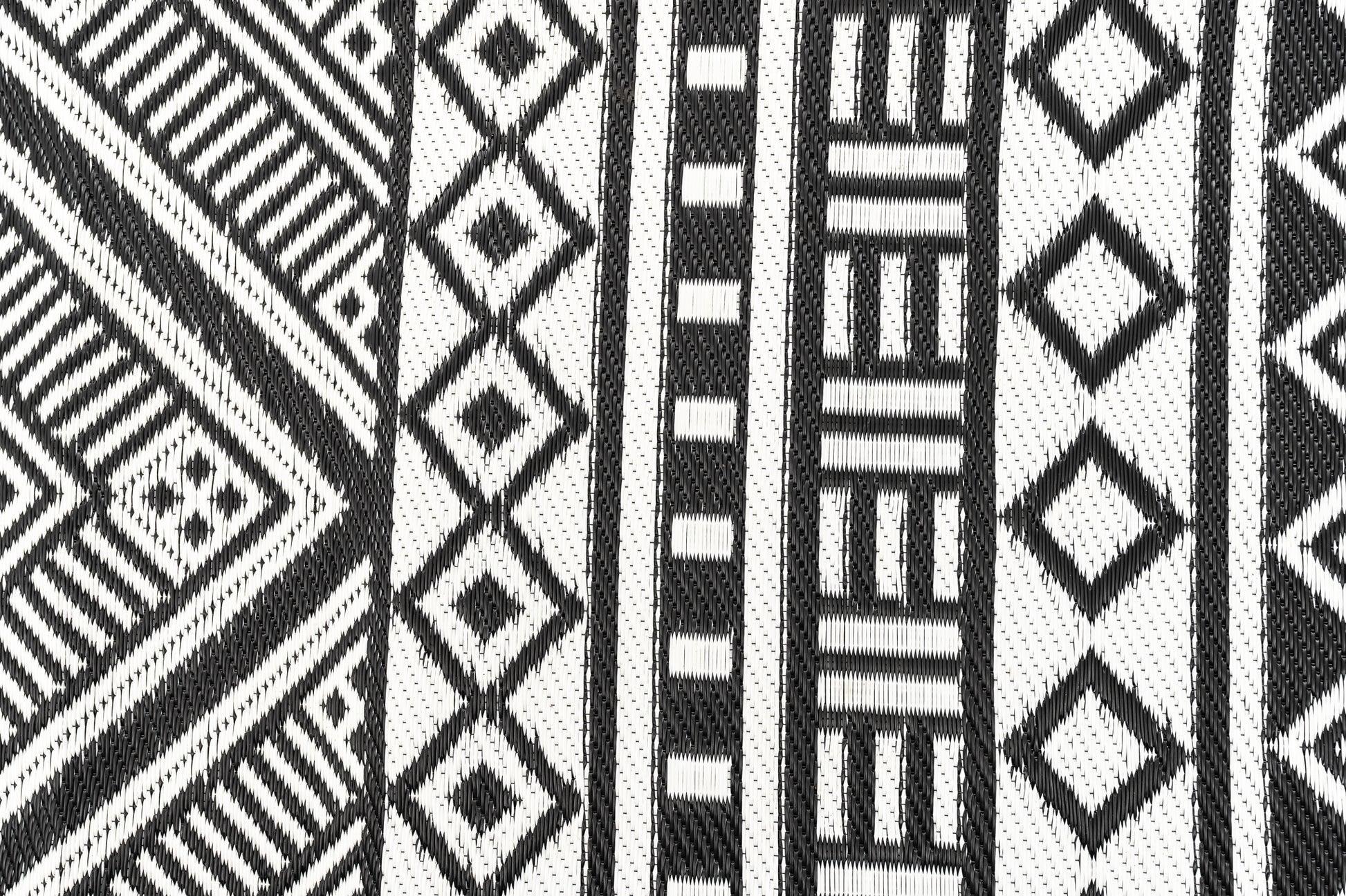 Lesotho outdoor rug woven polypropylene texture close up