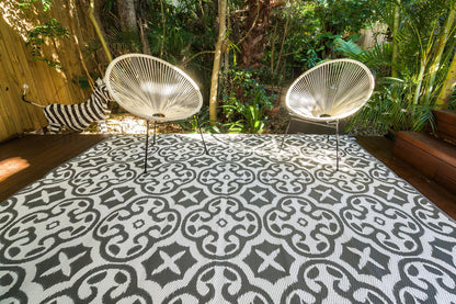 Lisboa outdoor rug used for camping caravan patio outdoor setup