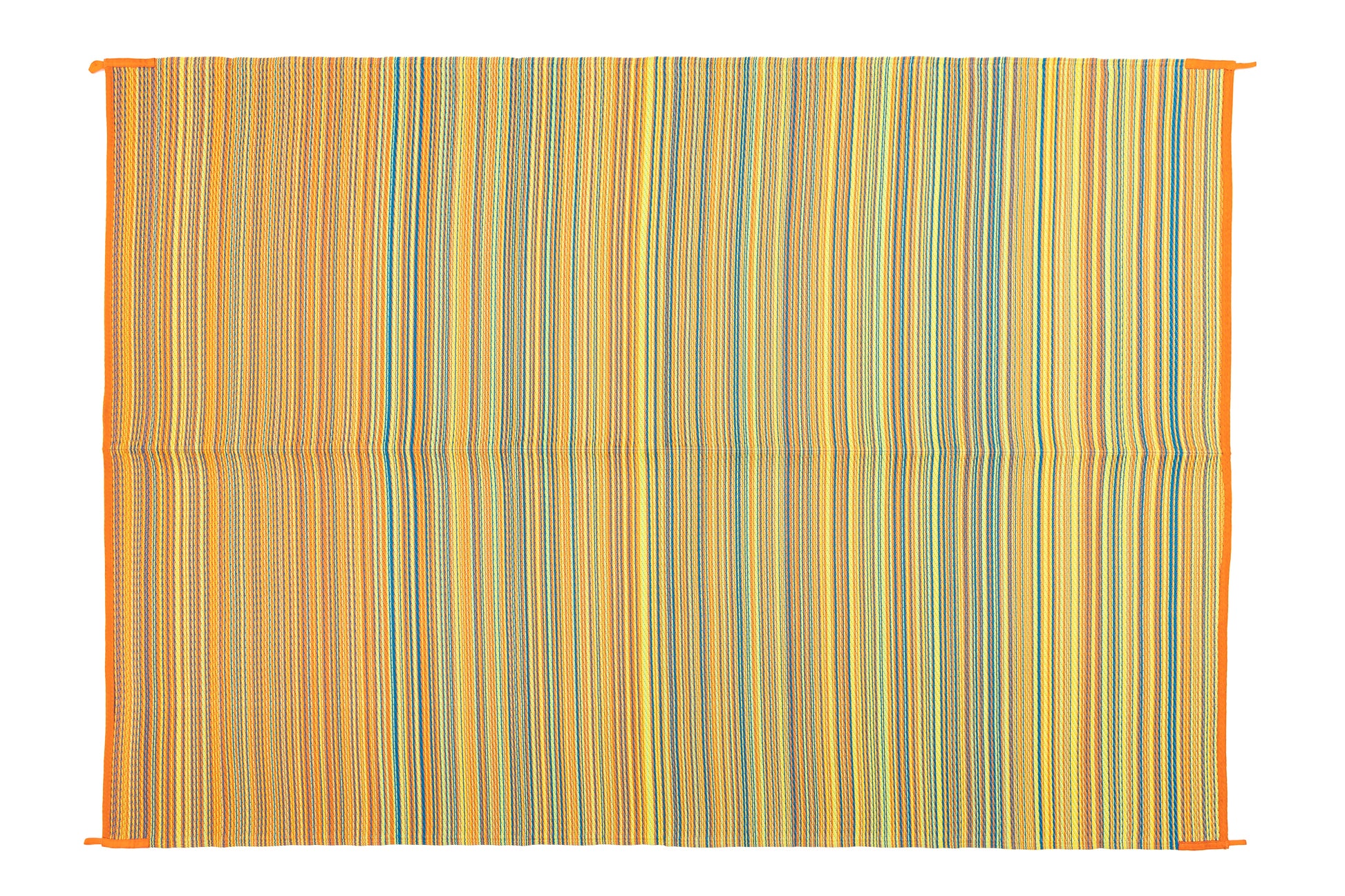 Mexicali yellow outdoor rug used for camping caravan patio outdoor rug