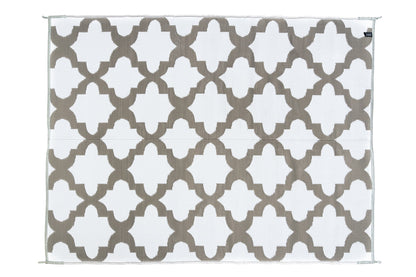 Morocco grey outdoor rug reversible camping mat