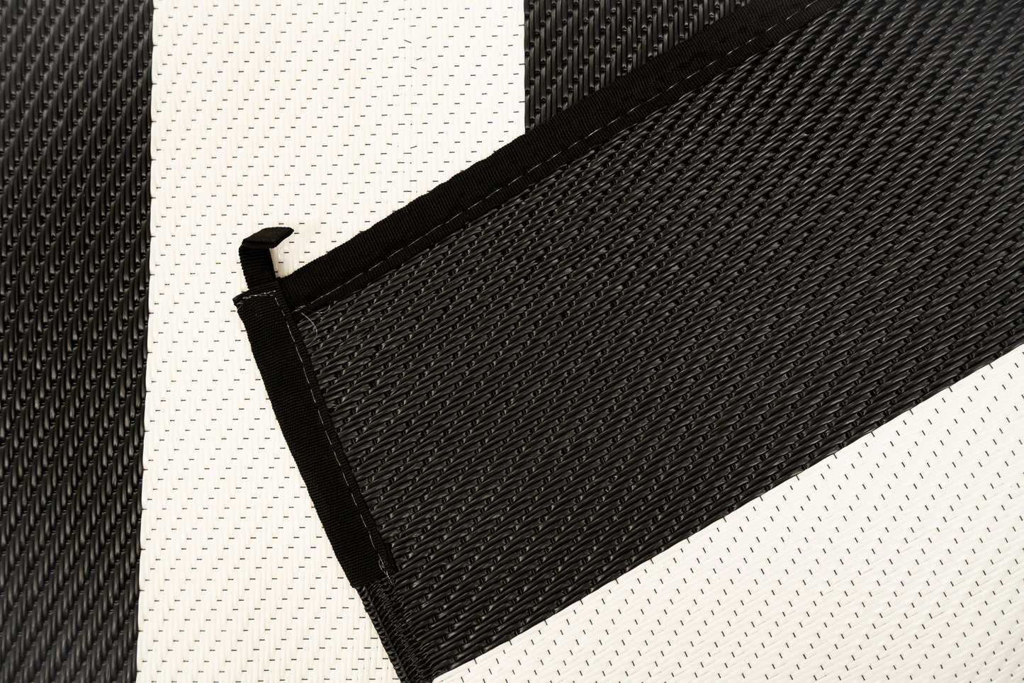 Outdoor Rug - Bold Yet Elegant Black and White Stripe