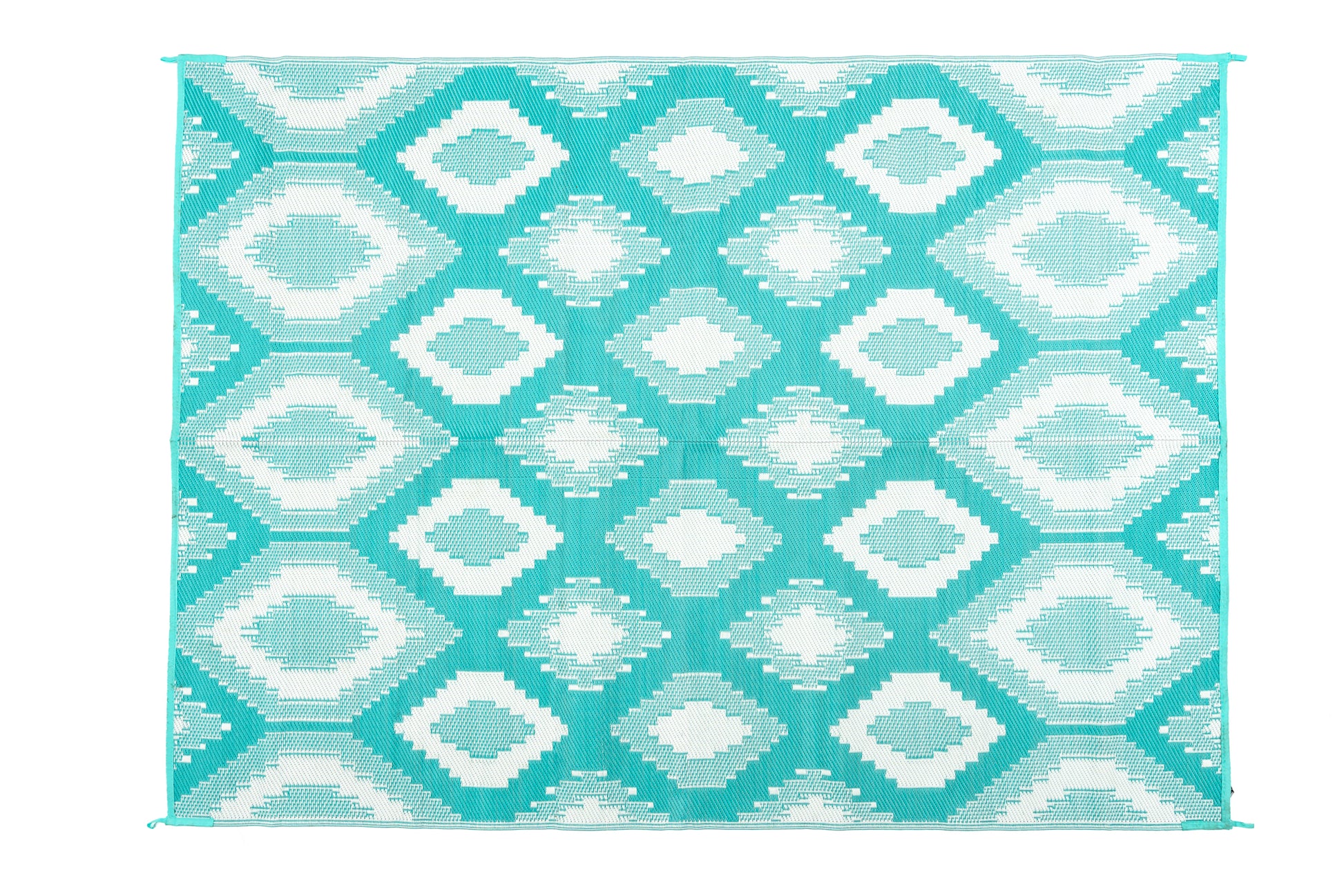 positano aqua and white outdoor rug waterproof reversible camping mat
