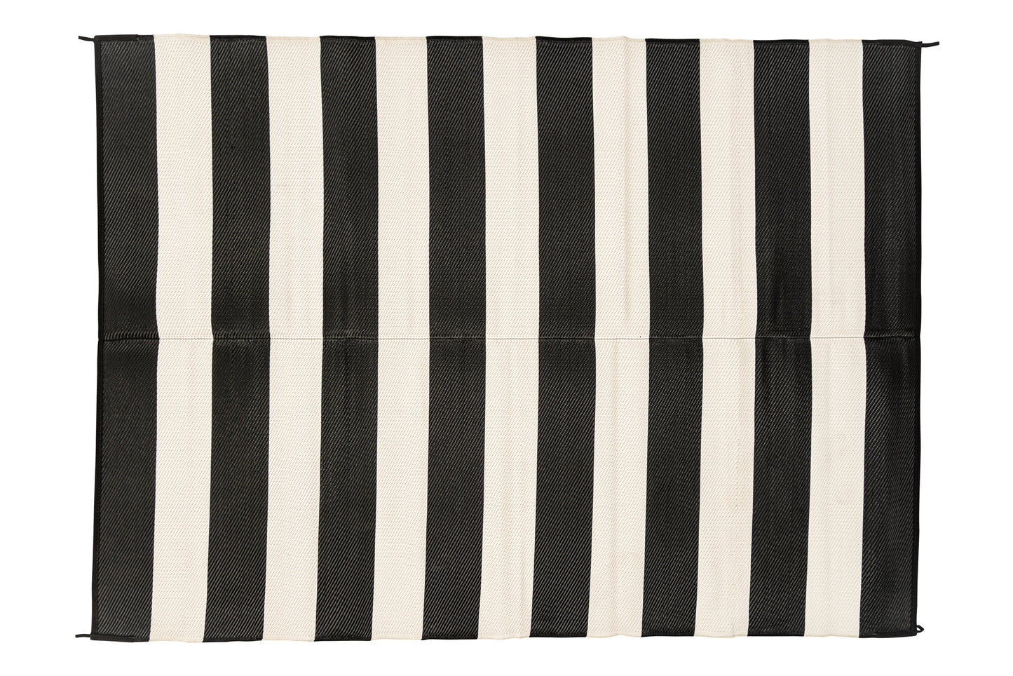 striped outdoor rug black and white pattern detail