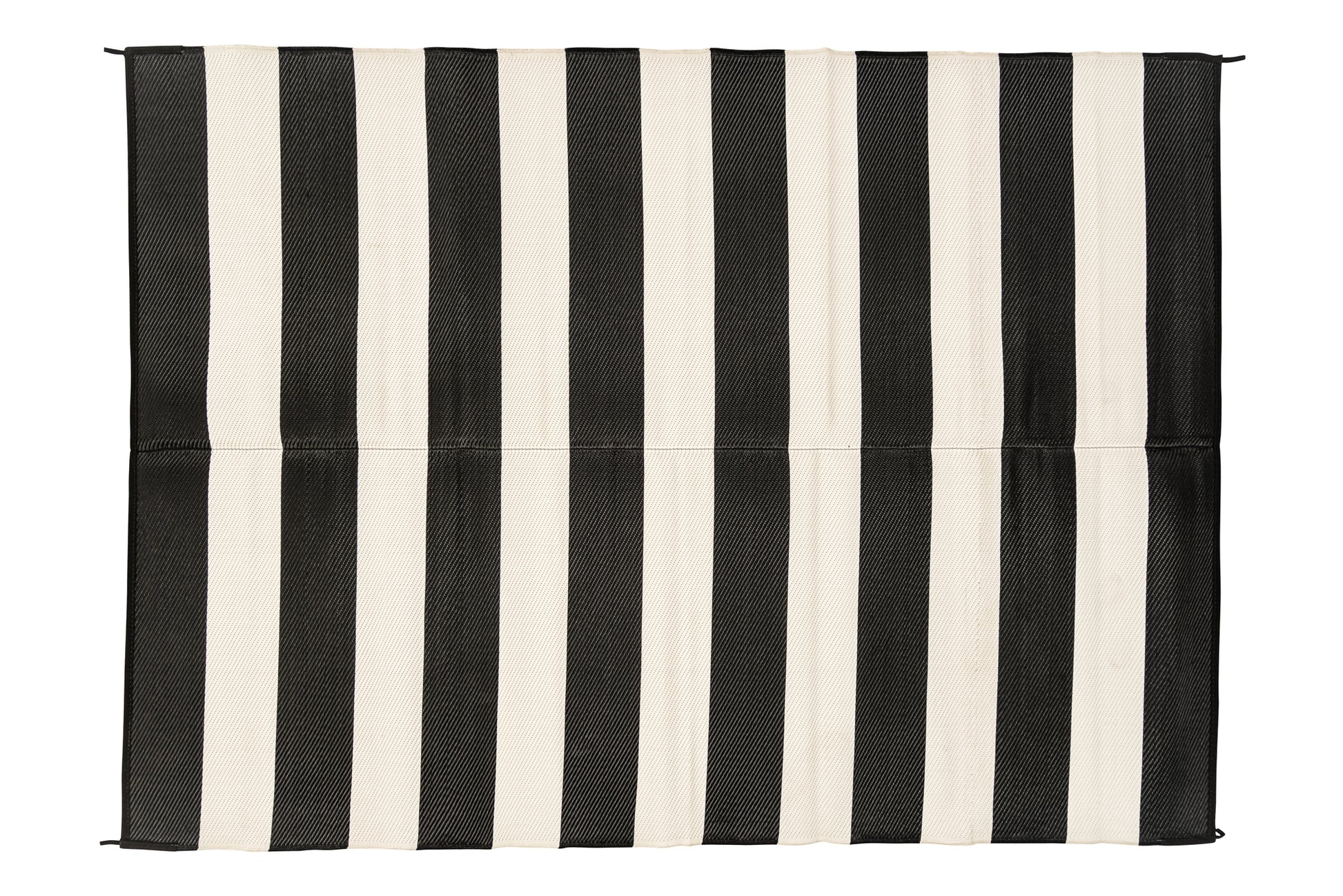 striped outdoor rug black and white pattern detail