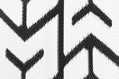 Outdoor Rug - Arrows Black and White